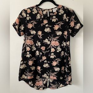 Sienna Sky Floral Short Sleeve Blouse